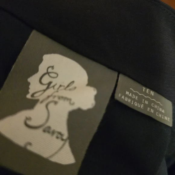 Anthropologie Girls From Savoy Elegant Navy Skirt Size 10 NWOT - Picture 6 of 6